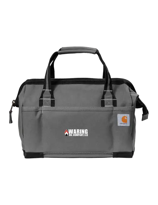 Carhartt Foundry Series 14” Grey Tool Bag w/Waring Oil Logo