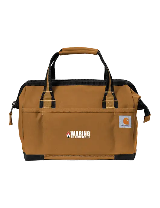 Carhartt Foundry Series 14” Brown Tool Bag w/Waring Oil Logo