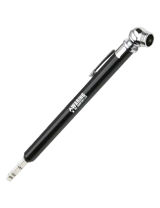 Quick View Black Tire Gauge w/Waring Oil Logo