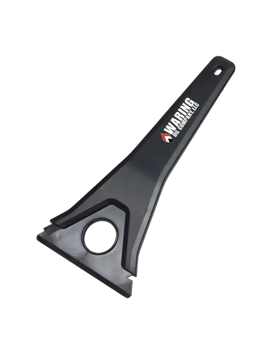 TriBlade Black Windshield Scraper w/Waring Oil Logo