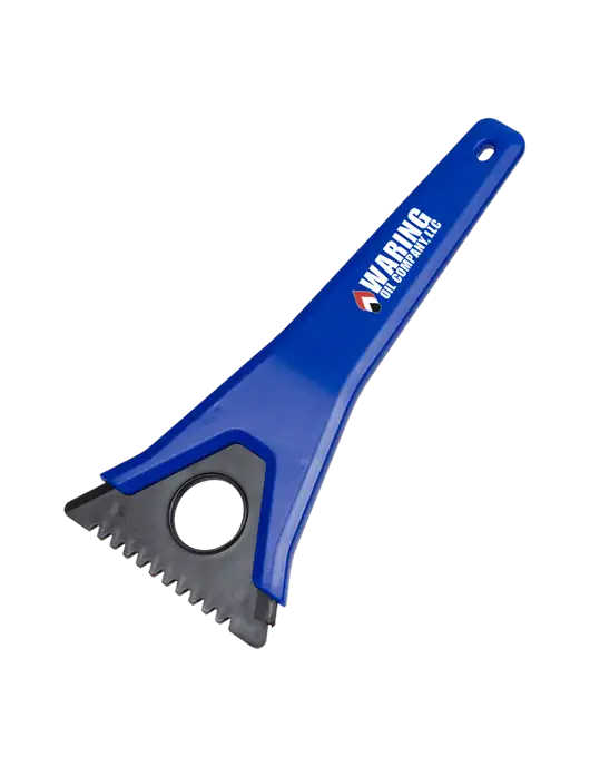 TriBlade Blue Windshield Scraper w/Waring Oil Logo