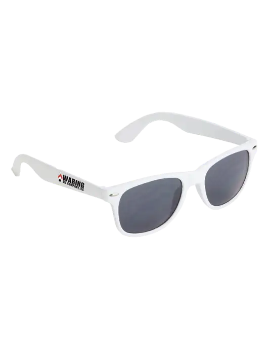 Daytona White Sunglasses w/Waring Oil Logo