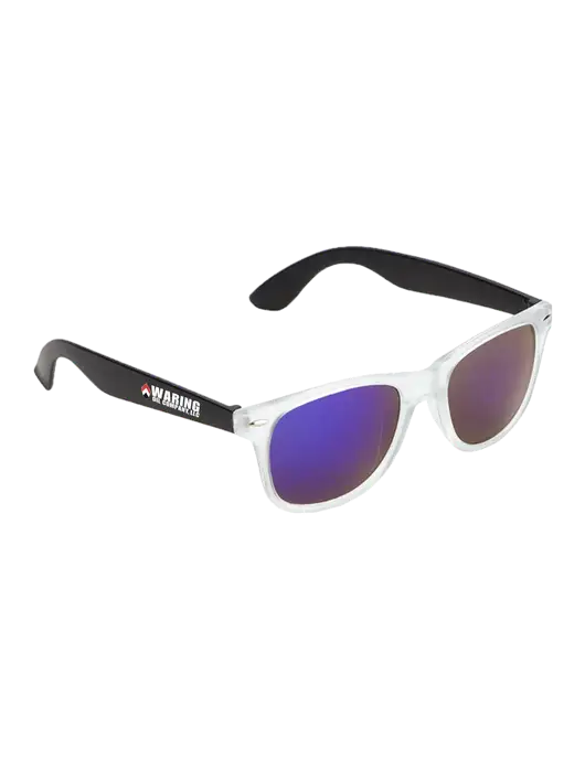 Key West Black Mirrored Sunglasses w/Waring Oil Logo