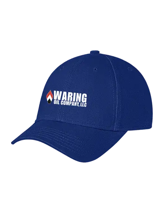 Royal Structured Soft Snap Closure Hook & Loop Cap w/Waring Oil Logo