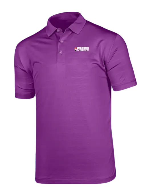 Callaway Vibrant Purple Ventilated Polo w/Waring Oil Logo