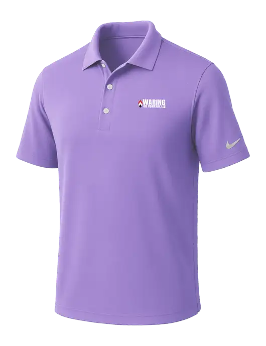 NIKE Light Purple Dri-Fit Micro Pique Polo w/Waring Oil Logo