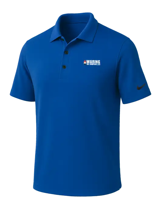 NIKE Dark Royal Dri-Fit Micro Pique Polo w/Waring Oil Logo