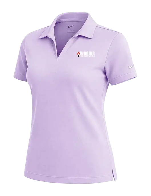 NIKE Light Purple Womens Dri-Fit Micro Pique Polo w/Waring Oil Logo