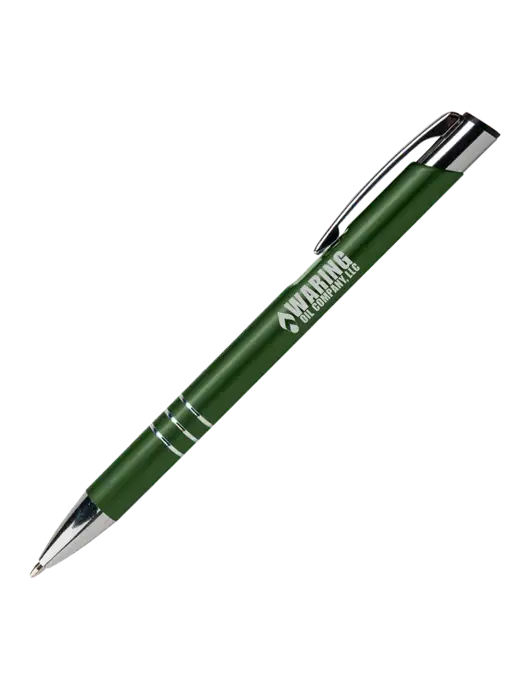 Laurent Green Pen - Black Ink w/Waring Oil Logo