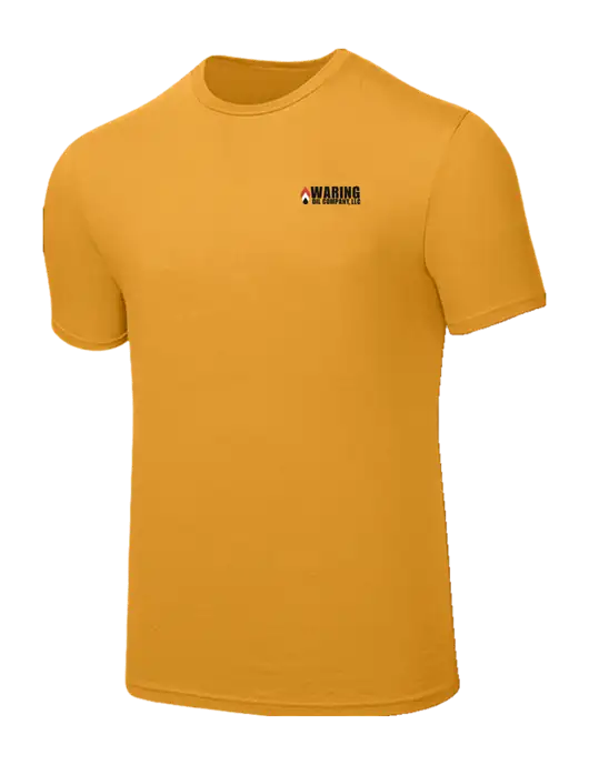 Seriously Soft Yellow Gold T-Shirt w/Waring Oil Logo