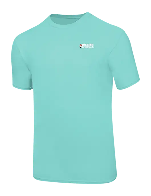 Ring Spun Seafoam 4.5 oz T-Shirt w/Waring Oil Logo