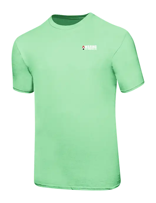 Ring Spun Light Green 4.5 oz T-Shirt w/Waring Oil Logo