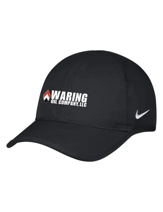 Nike Black Featherlight Cap w/Waring Oil Logo