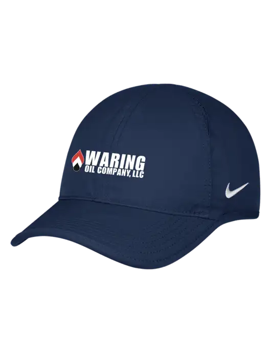 Nike Navy Featherlight Cap w/Waring Oil Logo