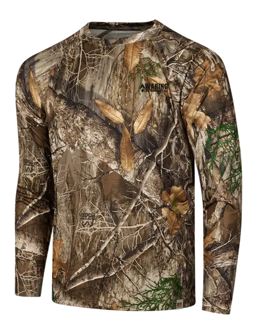 Russell Outdoors Realtree Edge Camo Performance Long Sleeve T-Shirt w/Waring Oil Logo