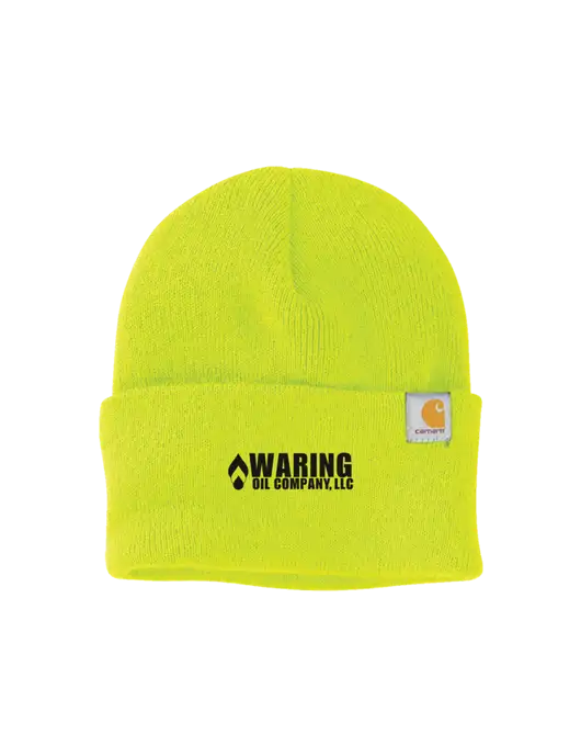 Carhartt Neon Lime Watch Cap 2.0 w/Waring Oil Logo