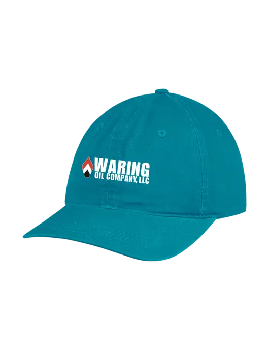 Garment Washed Unstructured Twill Sapphire Cap w/Waring Oil Logo
