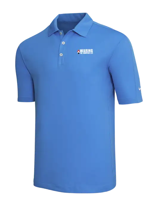 Nike Light Royal Blue Tech Sport Dri-FIT Polo w/Waring Oil Logo