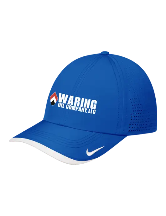 Nike Royal/White Dri-FIT Perforated Performance Cap w/Waring Oil Logo