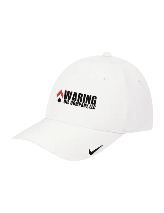 Nike White Dri-FIT Legacy Cap w/Waring Oil Logo
