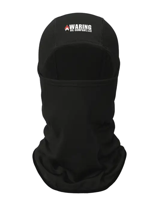 Black CornerStone Smooth Fleece Face Mask w/Waring Oil Logo