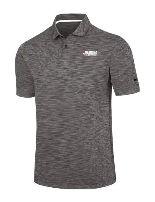 Nike Dark Grey Dri-FIT Vapor Space Dyed Polo w/Waring Oil Logo