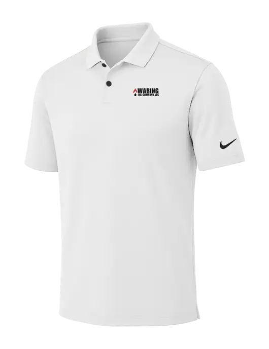 Nike White Dri-FIT Vapor Polo w/Waring Oil Logo
