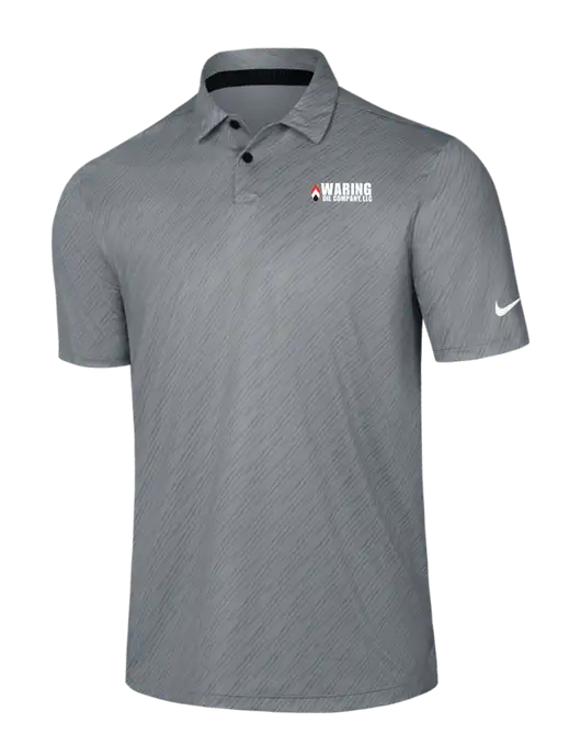Nike Medium Grey Vapor Dash Polo w/Waring Oil Logo
