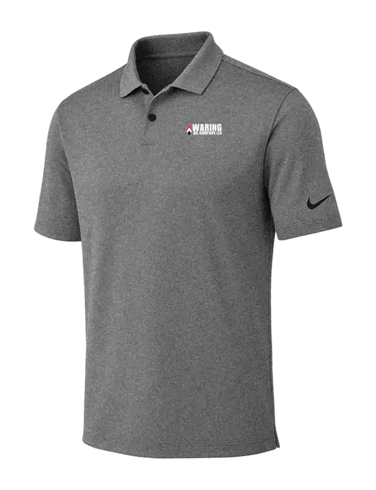 Nike Dark Grey Heather Dri-FIT Vapor Polo w/Waring Oil Logo