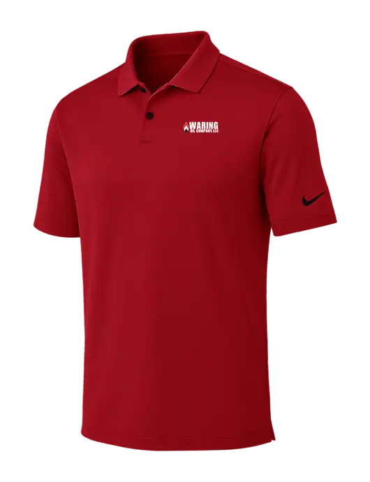 Nike Red Dri-FIT Vapor Polo w/Waring Oil Logo