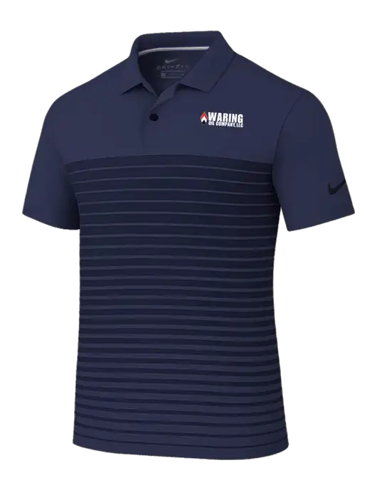 Nike Navy Dri-FIT Vapor Block Polo w/Waring Oil Logo
