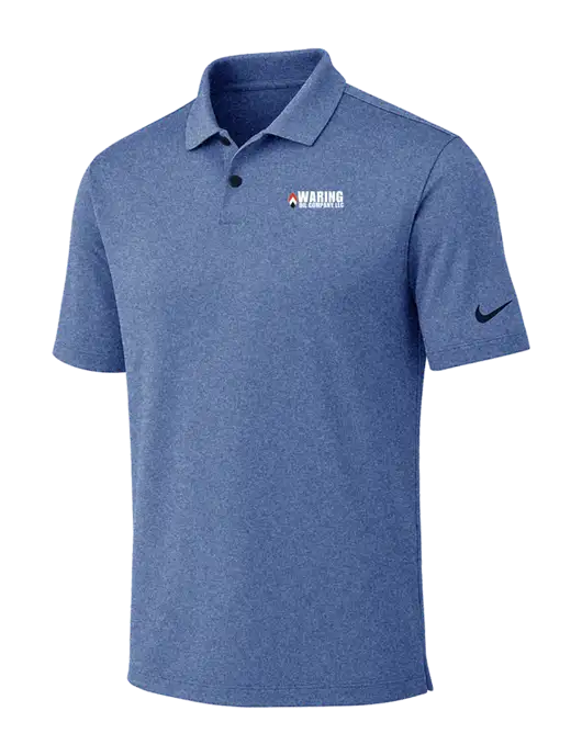 Nike Dark Royal Heather Dri-FIT Vapor Polo w/Waring Oil Logo