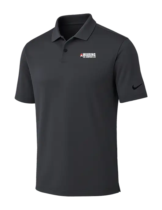 Nike Dark Grey Dri-FIT Vapor Polo w/Waring Oil Logo