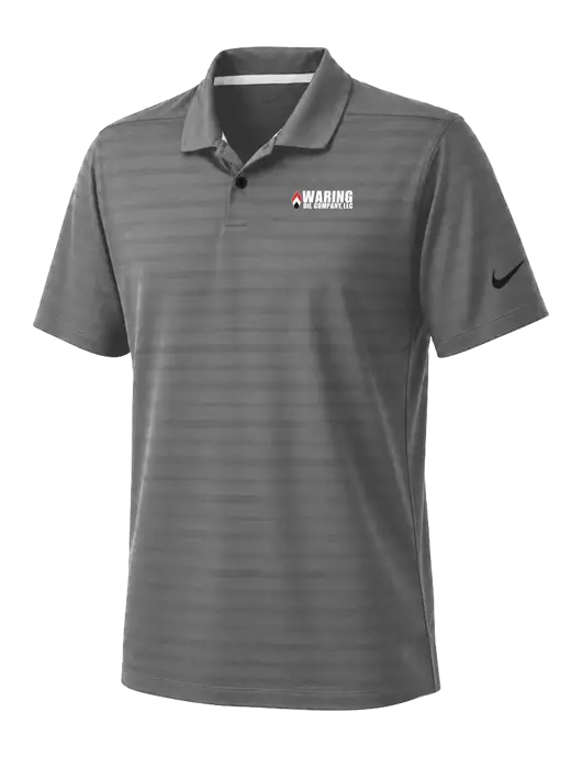 Nike Dark Medium Grey Dri-FIT Vapor Jacquard Polo w/Waring Oil Logo