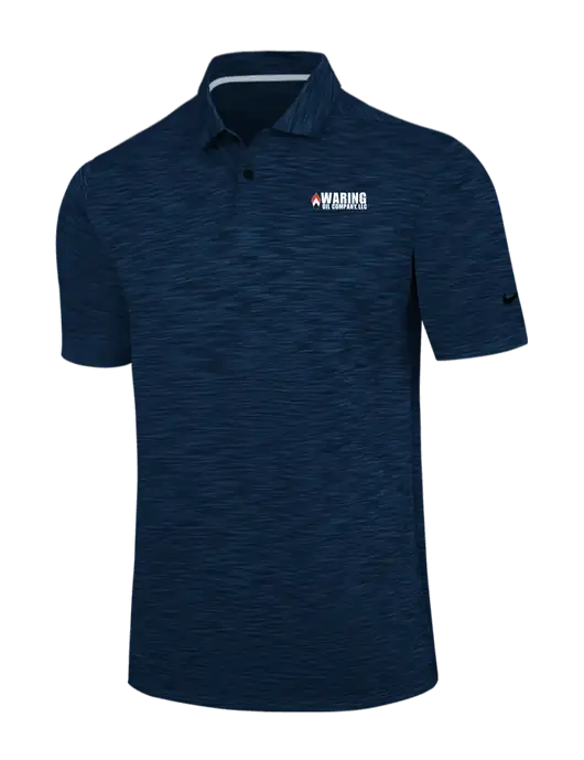 Nike Navy Dri-FIT Vapor Space Dyed Polo w/Waring Oil Logo