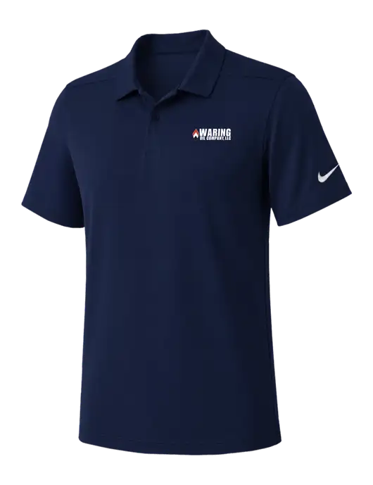 Nike Navy Dry Essential Solid Polo w/Waring Oil Logo