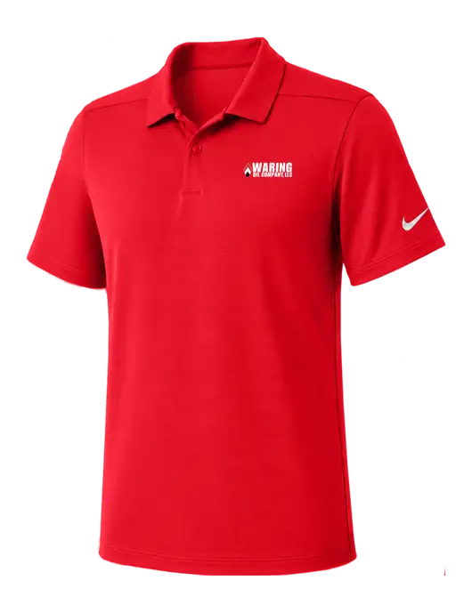 Nike Red Dry Essential Solid Polo w/Waring Oil Logo
