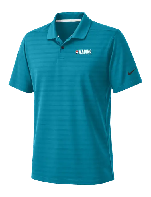 Nike Sapphire Blue Dri-FIT Vapor Jacquard Polo w/Waring Oil Logo