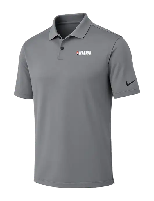 Nike Medium Grey Dri-FIT Vapor Polo w/Waring Oil Logo