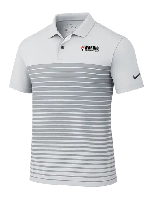 Nike Light Grey Dri-FIT Vapor Block Polo w/Waring Oil Logo
