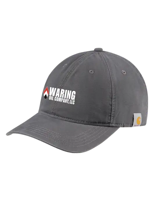 Carhartt Dark Grey Cotton Canvas Cap w/Waring Oil Logo