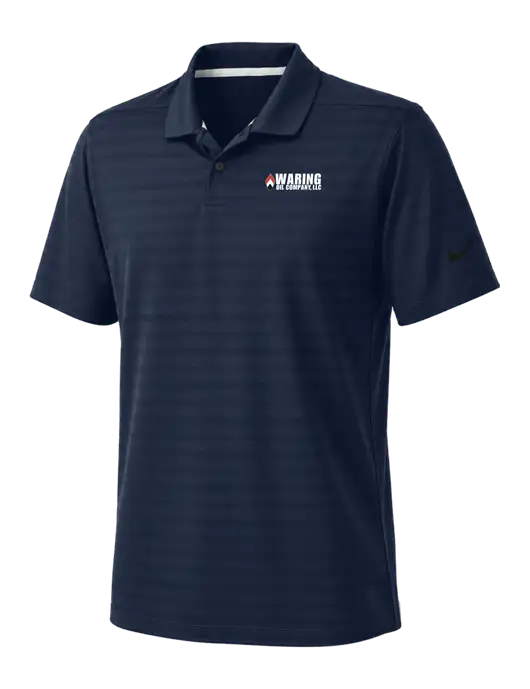 Nike Navy Dri-FIT Vapor Jacquard Polo w/Waring Oil Logo