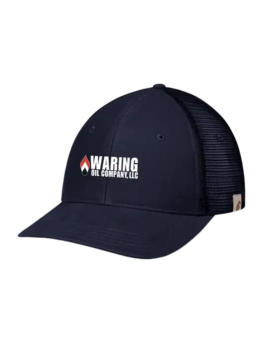 Carhartt Navy Canvas Trucker Cap w/Waring Oil Logo