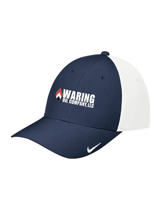 Nike Navy/White Dri-FIT Legacy Cap w/Waring Oil Logo