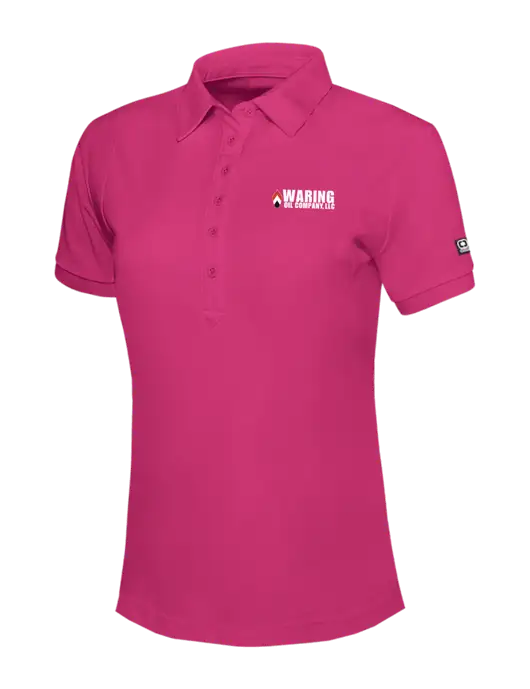 OGIO Womens Pink Jewel Polo w/Waring Oil Logo