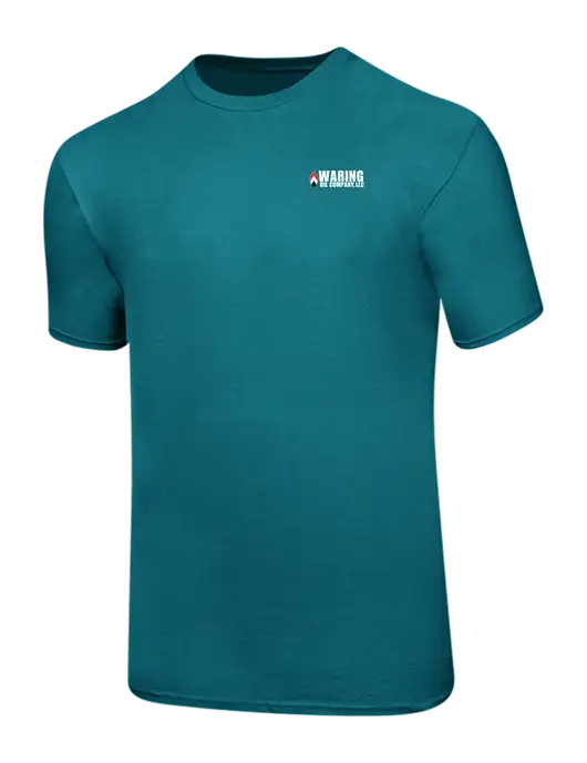 Ring Spun Teal 4.5 oz T-Shirt w/Waring Oil Logo