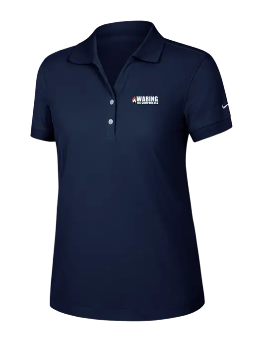 Nike Womens Dri-FIT Classic Dark Navy Polo w/Waring Oil Logo