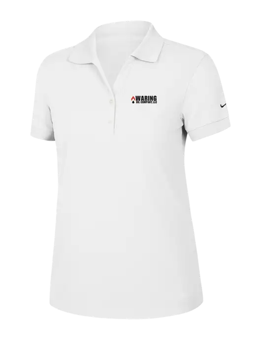 Nike Womens Dri-FIT Classic White Polo w/Waring Oil Logo