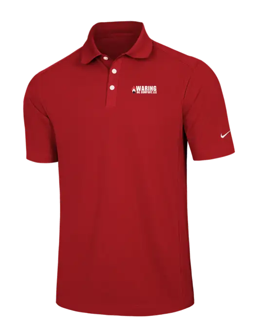 Nike Red Dri-FIT Classic Polo w/Waring Oil Logo