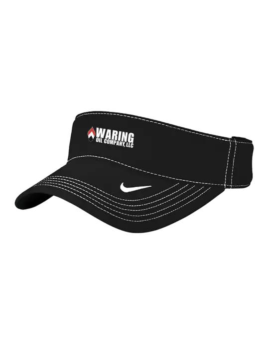 Nike Black Dri-FIT Ace Visor w/Waring Oil Logo